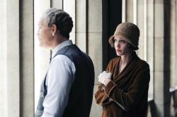 Reverend Gustav Briegleb (John Malkovich) and Christine Collins (Angelina Jolie)