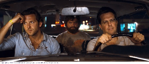 Phil Wenneck (Bradley Cooper), Alan Garner (Zach Galifianakis) and Stu Price (Ed Helms)