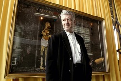 David Lynch at the Air is on Fire exhibition, Paris, 2007
