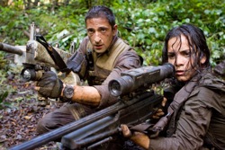 Predators:  Royce (Adrien Brody) and Isabelle (Alice Braga)