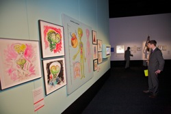 Mars Attacks! artwork from Tim Burton: The Exhibition