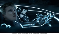 TRON: Legacy - Sam Flynn (Garrett Hedlund) and Quorra (Olivia Wilde) 