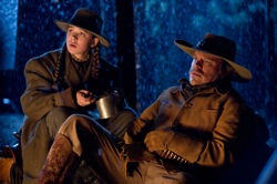 True Grit: Mattie Ross (Hailee Steinfeld) and LaBoeuf (Matt Damon)