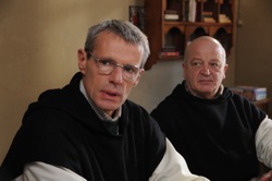Of Gods and Men: Christian (Lambert Wilson) and Paul (Jean-Marie Frin) 