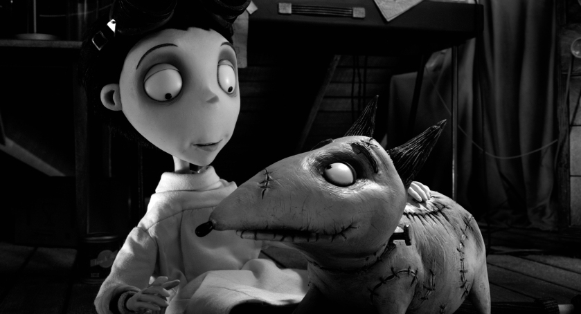 Frankenweenie: Victor Frankenstien (voiced by Charlie Tahan) and Sparky