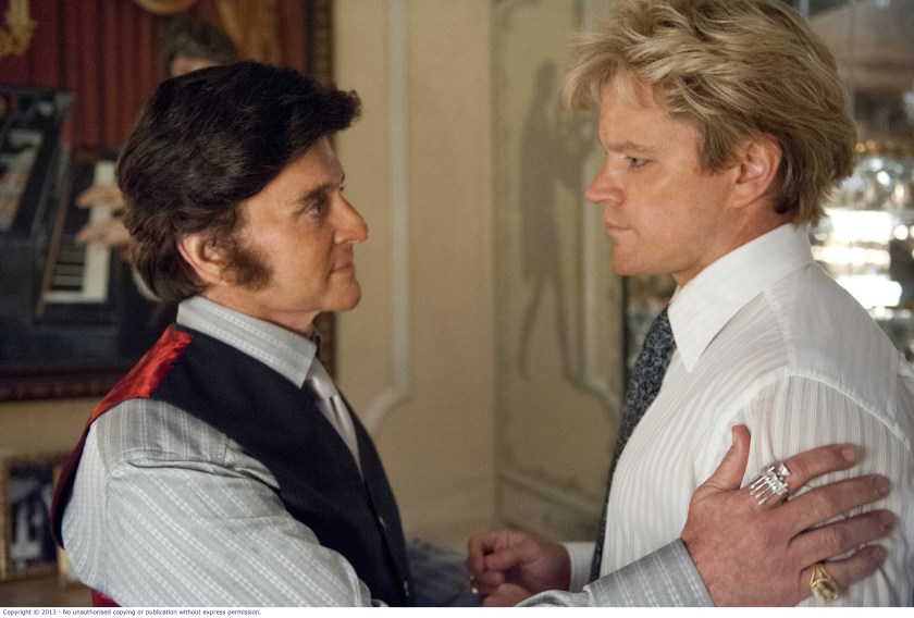 Behind the Candelabra: Liberace (Michael Douglas) and Scott Thorson (Matt Damon) 
