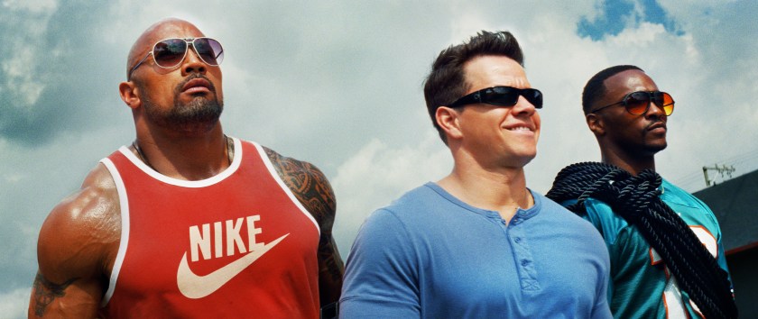 Pain & Gain: Paul Doyle (Dwayne Johnson), Daniel Lugo (Mark Wahlberg) and  Adrian Doorbal (Anthony Mackie)