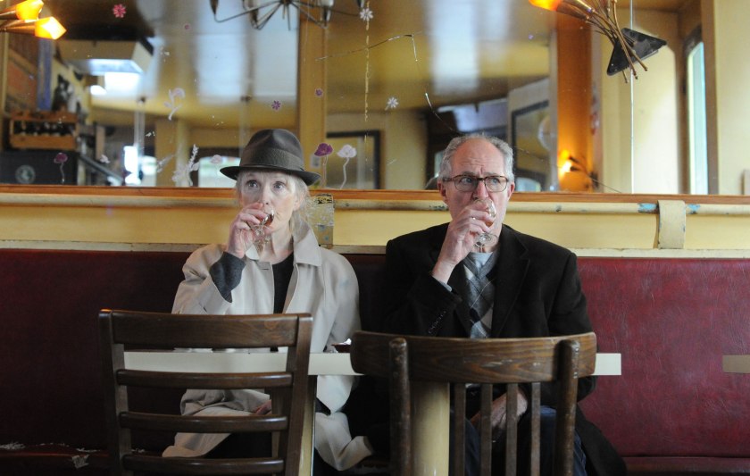 Lindsay Duncan as Meg Burrows and Jim Broadbent as Nick Burrows in Le Week-End