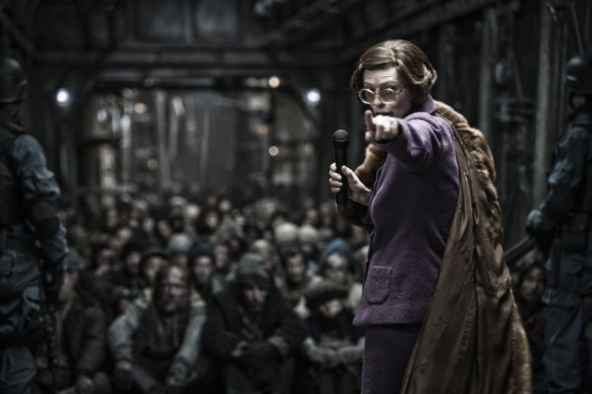 Tilda Swinton as Mason in  Snowpiercer