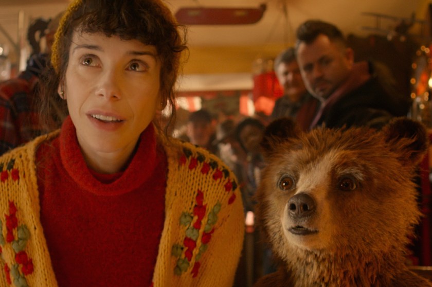 Sally Hawkins as Mrs Brown and Paddington (voiced by Ben Whishaw) in Paddington